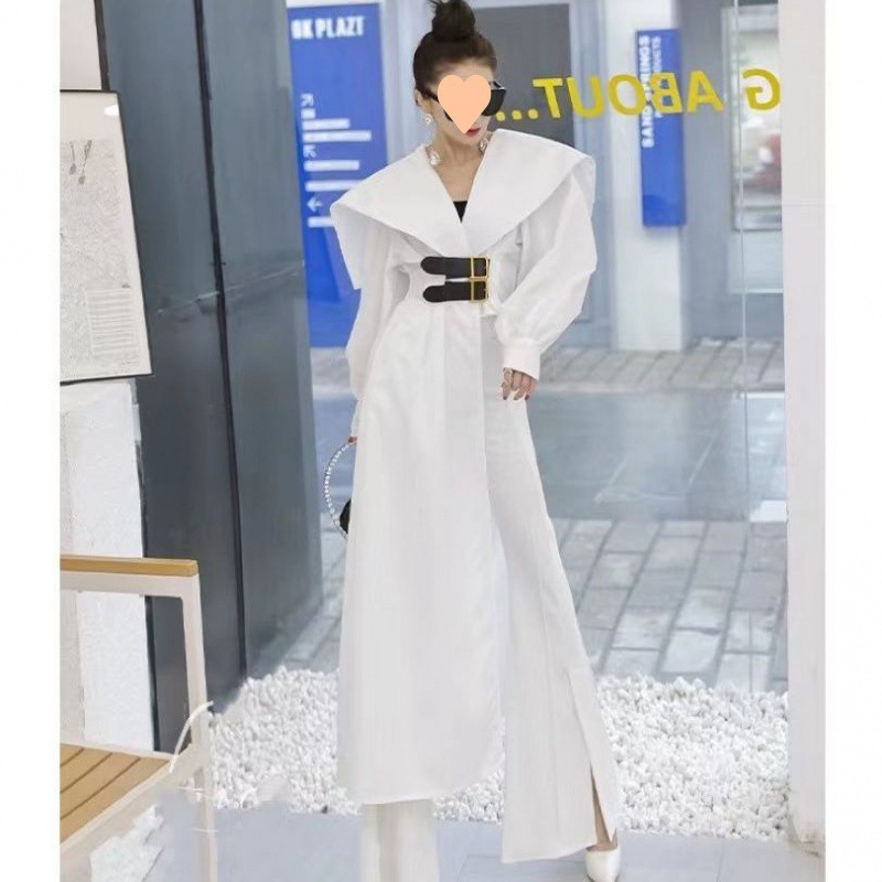 Title 4, Fashion Mid-length Waist Trimming Shirt Women