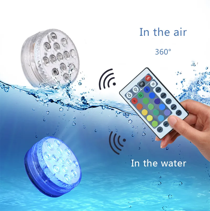 Led Beads Submersible Light Waterproof Underwater Lamp for Garden