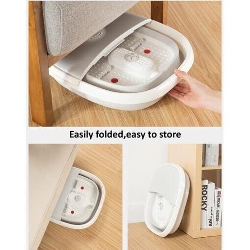 500W Electric Infrared Foot Massager Wet Bath Spa Relax Therapy Pedicure Soothe