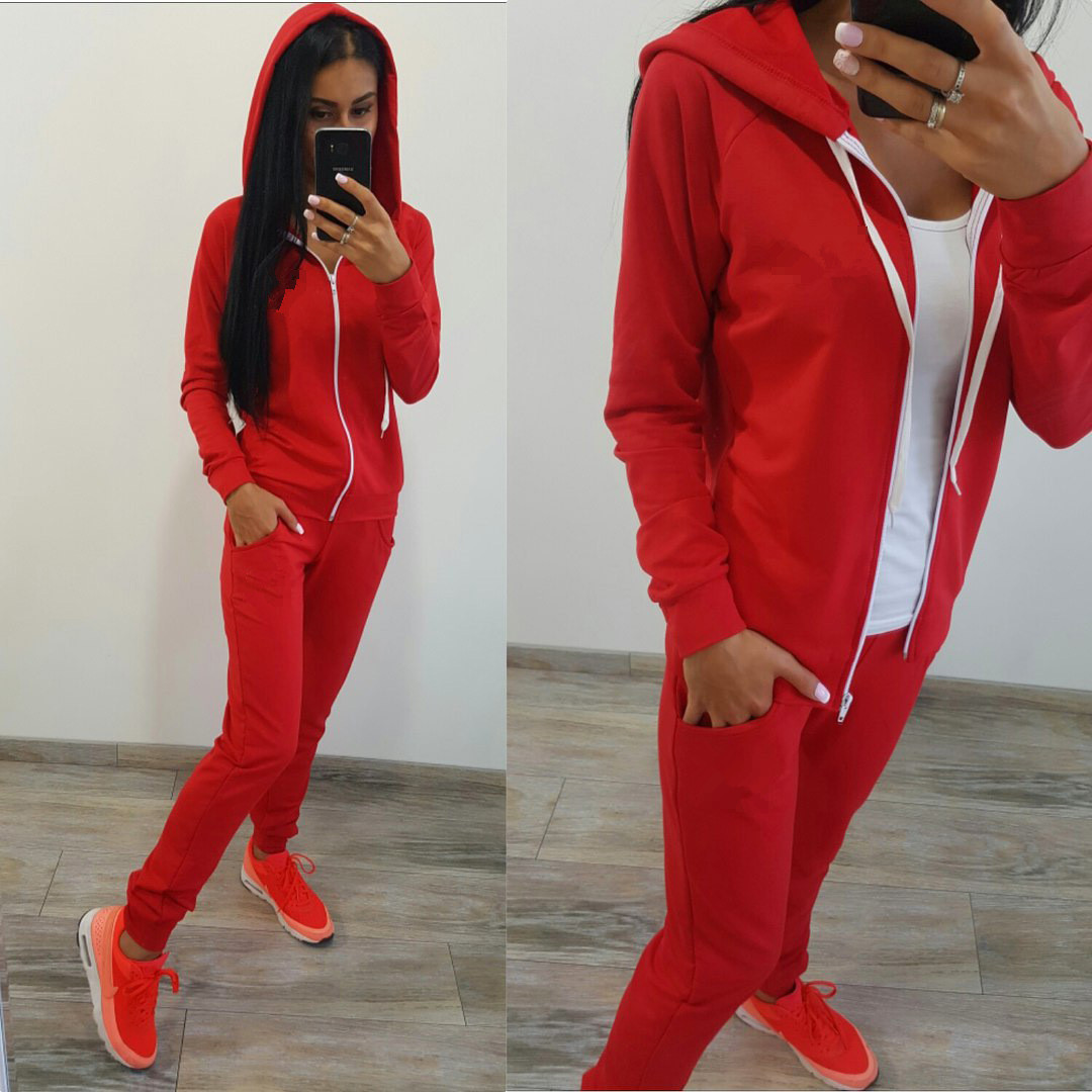 Slim Casual Fashion Sports Sweater Women Suit