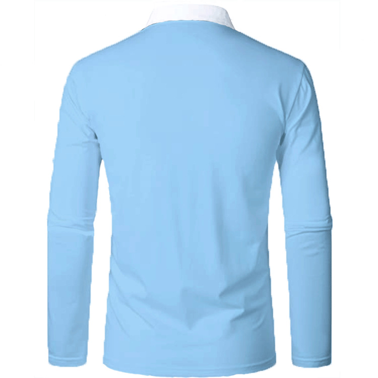 Title 2, Camisa masculina com color blocking e gola de l...