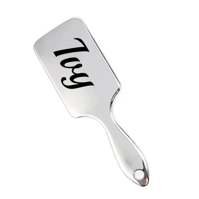 Personalized Name Hairbrush Wedding Bridesmaid Airbag Hairbrush Birthday Gift Christmas Valentine's Day Gift Silver - Shop at LoveMi
