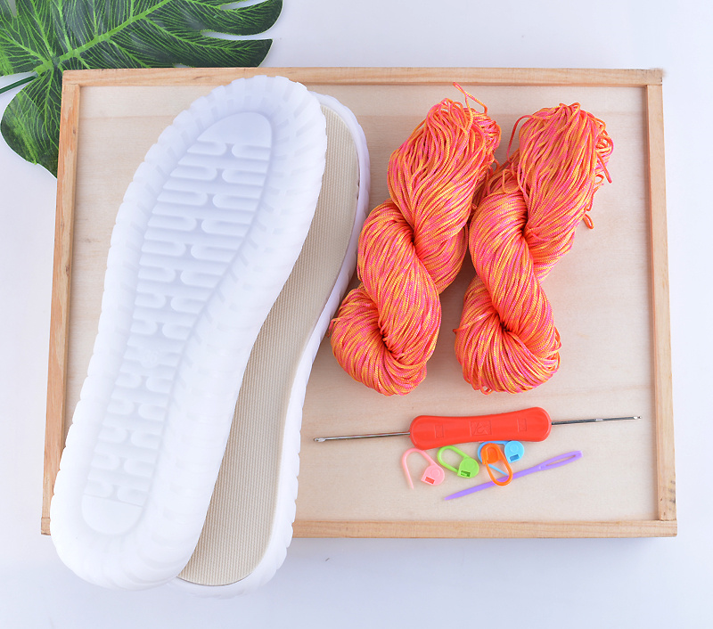 Hollow Thread Cow Tendon Bottom Crystal Hand Woven Material Bag