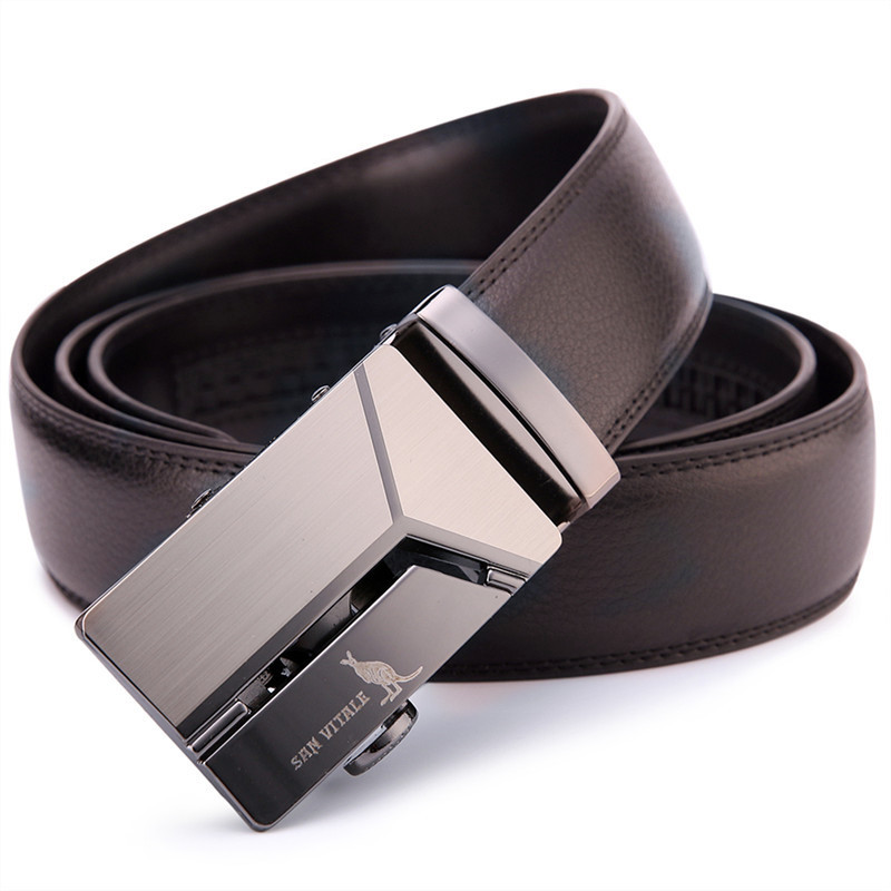 Men's leather belt