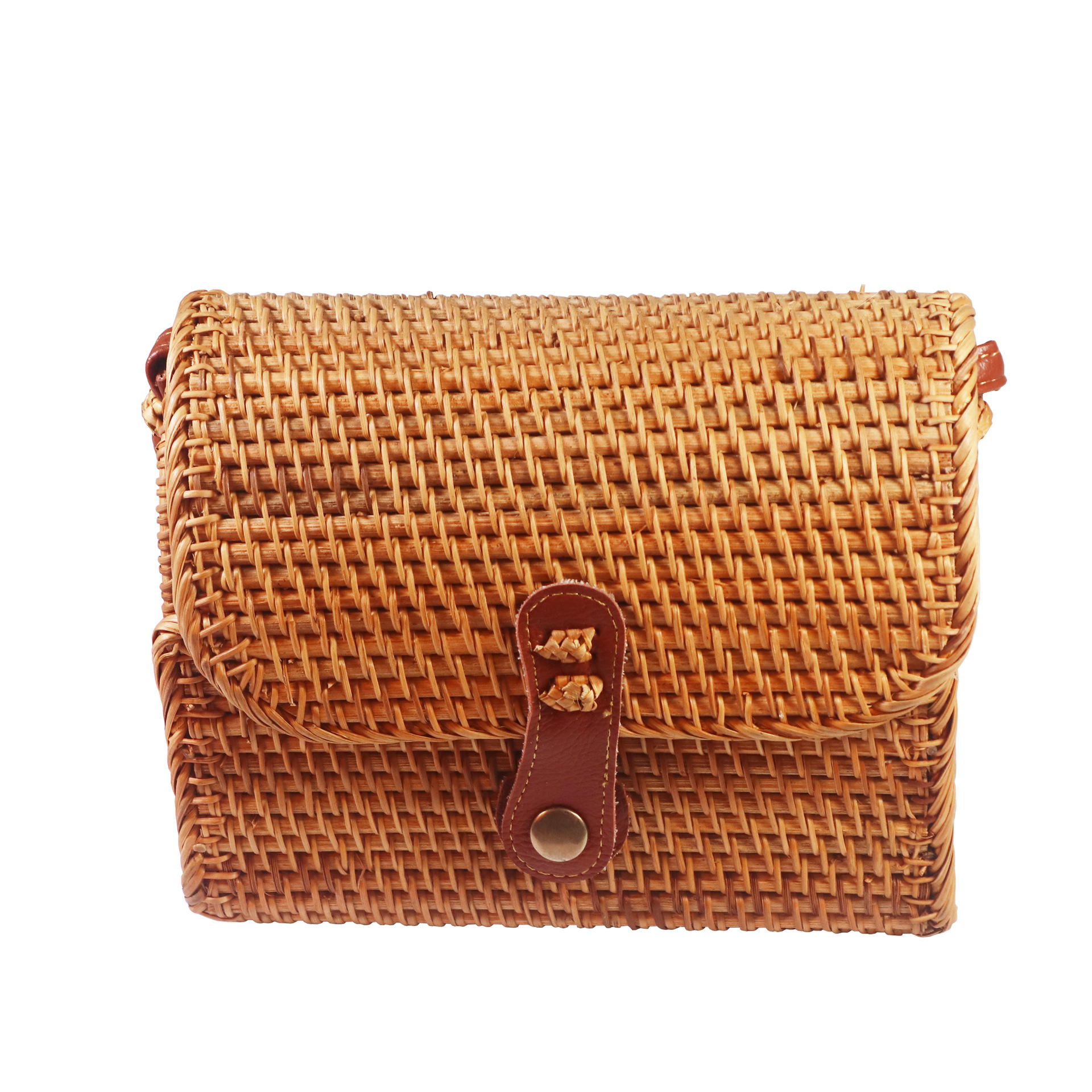 Rattan Retro Literary Beach Women's Diagonal Bag