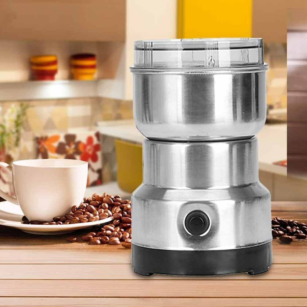 Electric Coffee Grinder Grinding Milling Nut Bean Spice Matte Blade Blender UK