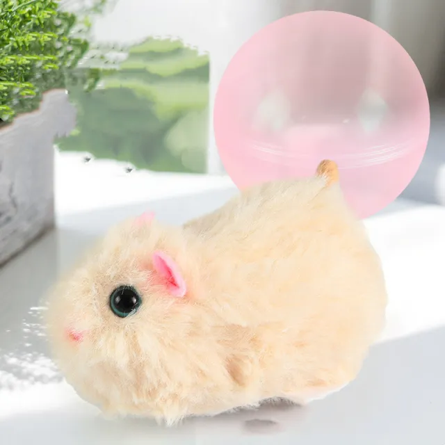 Simulated Hamster Rabbit Electric Rolling Ball Cat Toy Beige Hamster - Shop at LoveMi