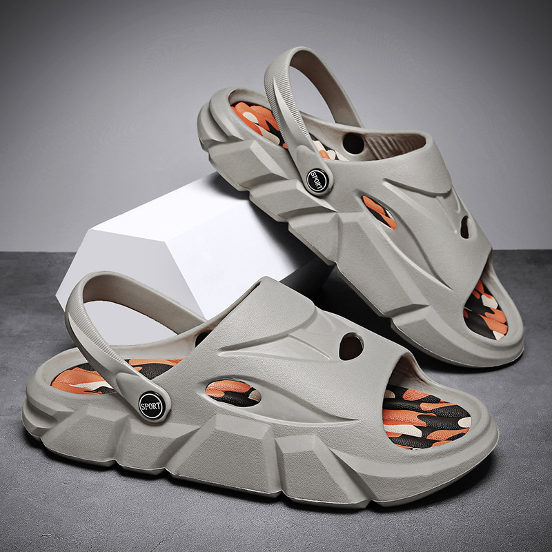 Men's New Fashion Coconut Slippers Grey - Shop at LoveMi