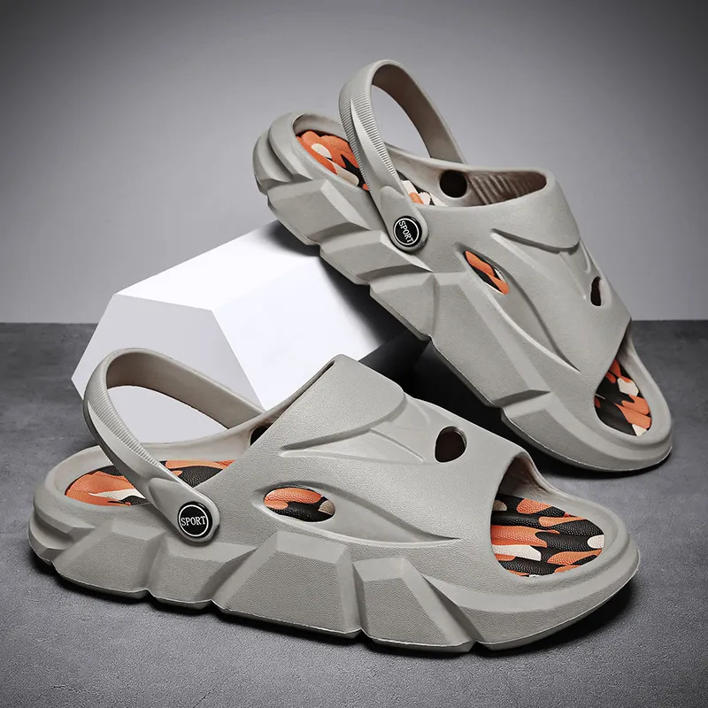 Men's New Fashion Coconut Slippers - Grey