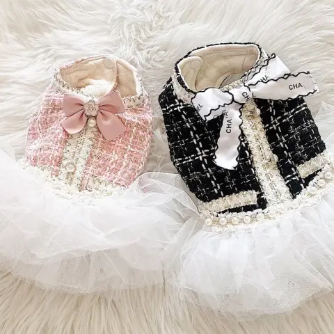 Lace Dress Clothes for Small Dogs
