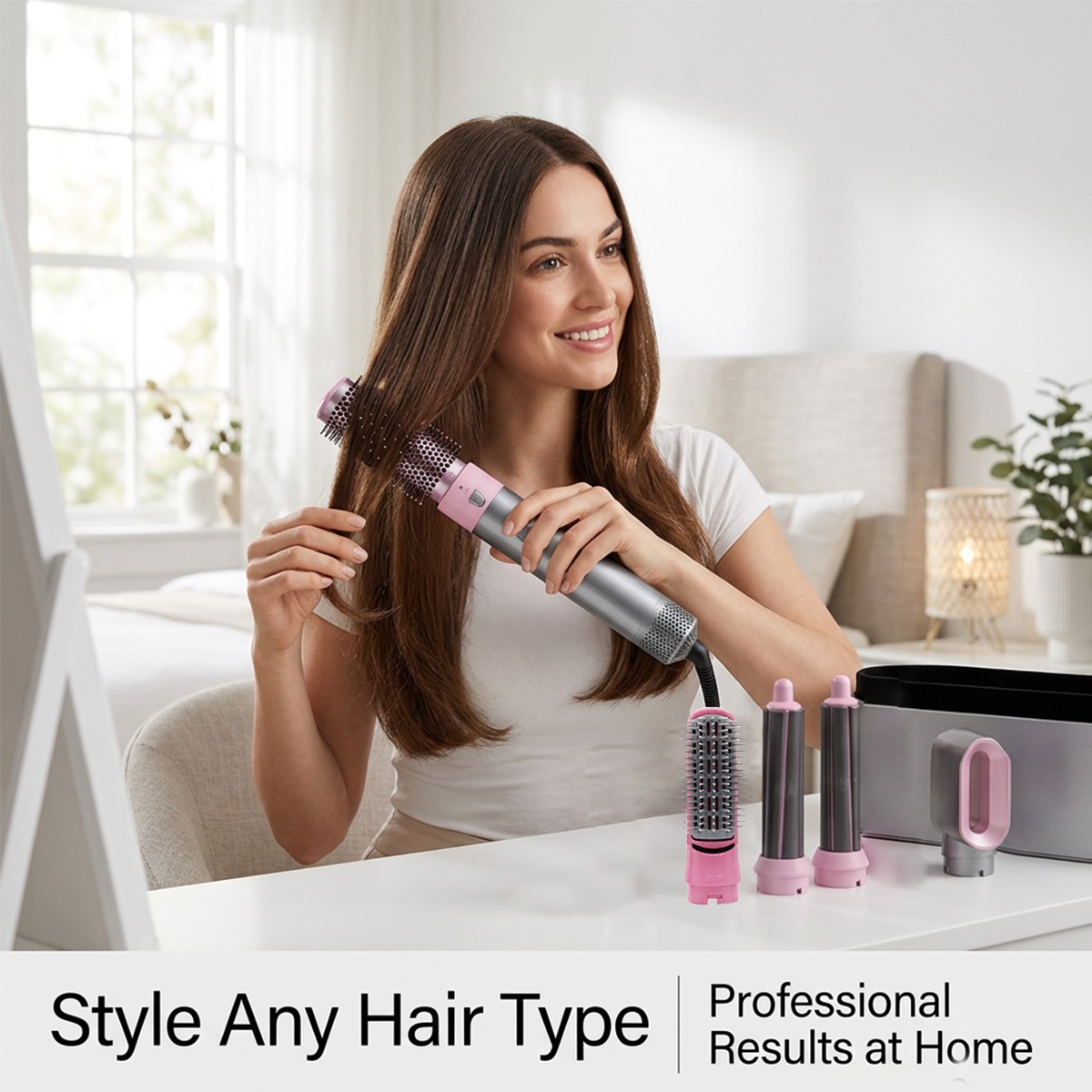 5 In 1 Hair Dryer Styler Curler Drying Straightening Brush — image 4