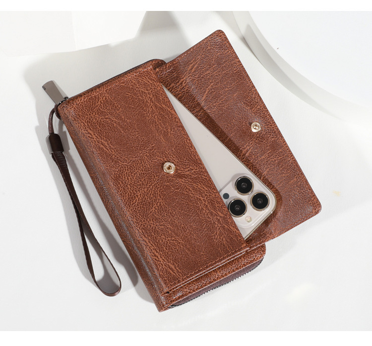 Men's Wallet Bestsellers 2025 New Mobile Phone Bag With Multiple Slots, Casual Long Wallet, Large Capacity Clutch Bag 4