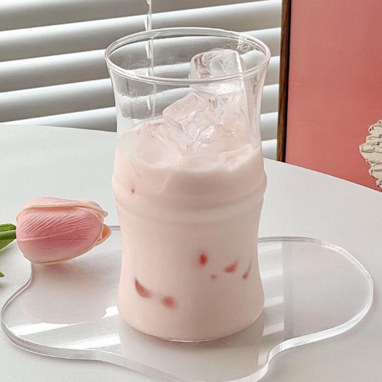 Bamboo Joint High-temperature Resistant Glass Beverage Cup