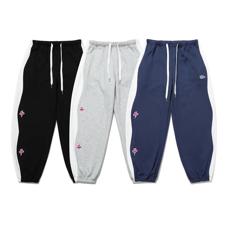 Contrast Drawstring Leggings Casual Trousers