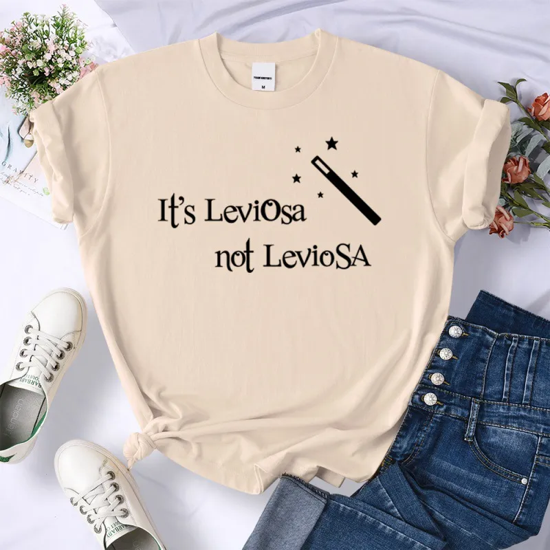 Magic Letter Print Short-sleeve T-shirt Top - Silber-M