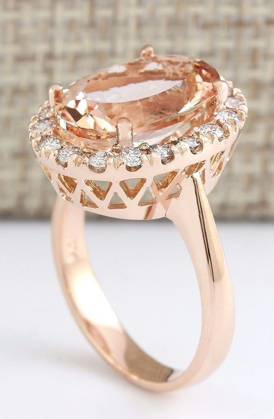 Creative Synthetic Topaz Champagne Ring
