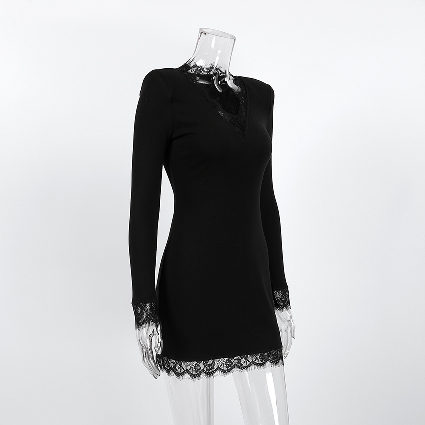 Vesper Lace-Trim Knit Mini – detail 3