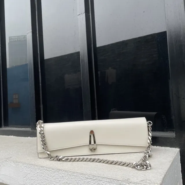 Personalized Clutch, Chain, One Shoulder, Retro Fashion, Wild, Underarm Bag, Small Square Bag White - Shop at LoveMi