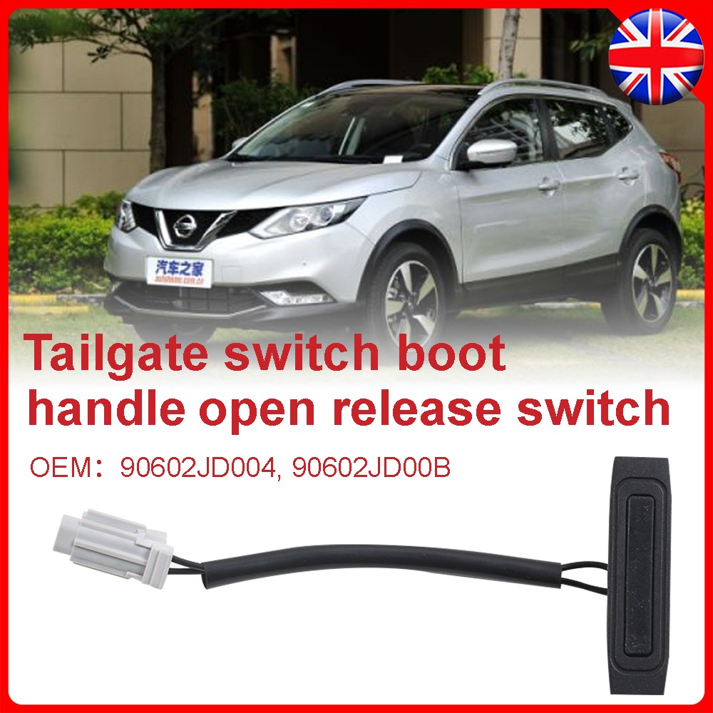 For N Issan Tailgate Boot Handle Release S Witch Qashqai 2006-2014 90602-JD00B