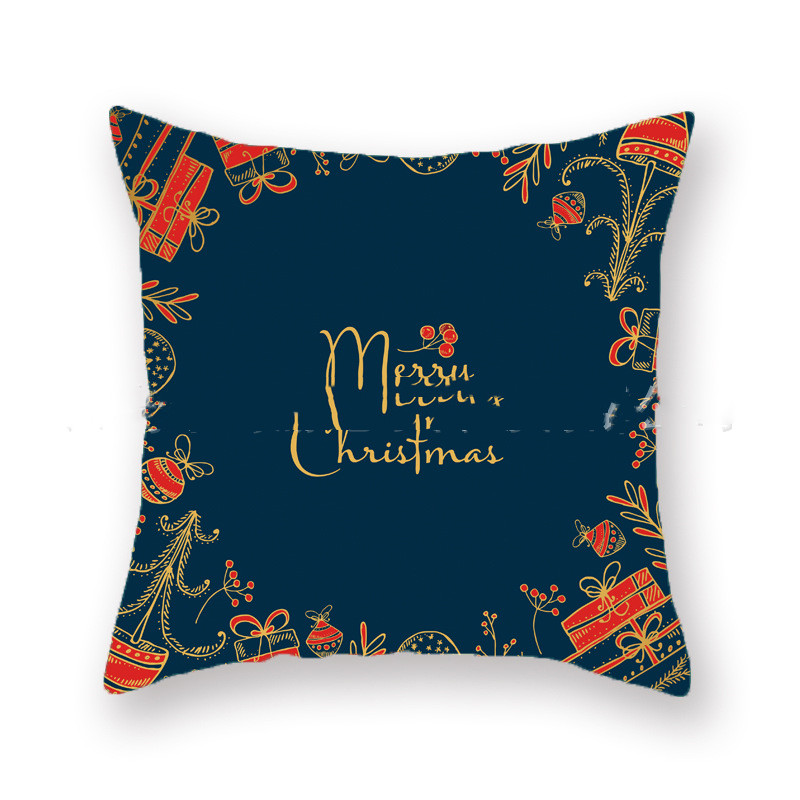 Christmas throw case office sofa throw pillow back (1