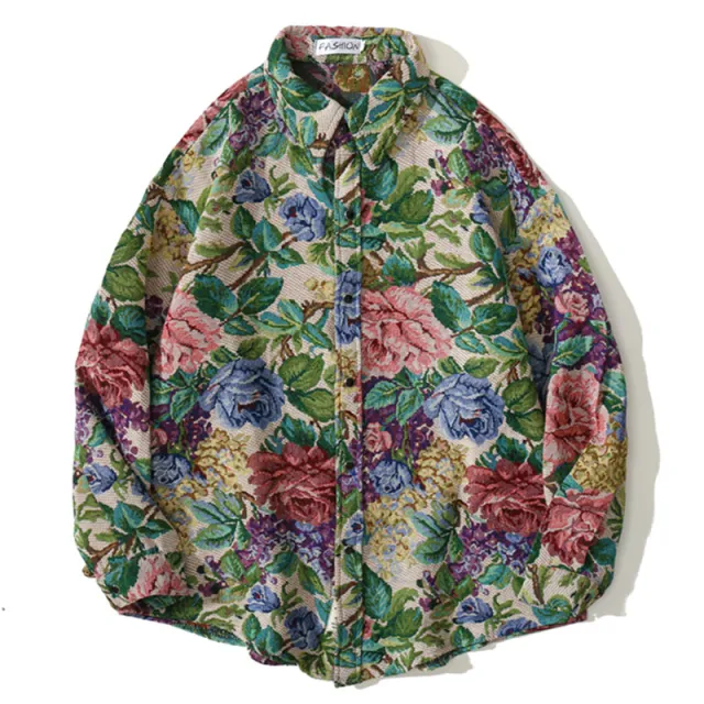 Japanese Woolen Jacket Retro Long Sleeved Shirt A478 M - Shop at LoveMi