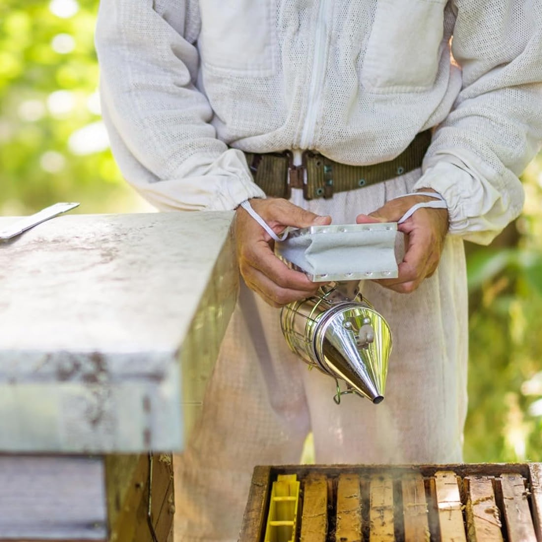 Beekeeping Tools Stainless Steel Large Heat Shield Beekeeping Apiary Beekeeper