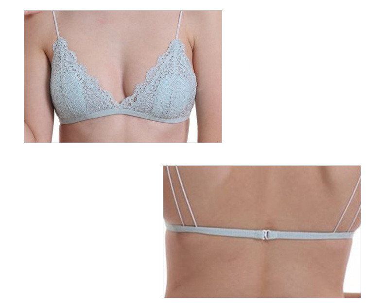 Title 8, Reggiseno wireless da donna in pizzo francese s...