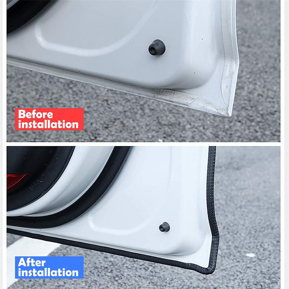 12M Car Door Boot Edge Protector Strip Trim U Shape Guard Seal Rubber Black UK — image 12