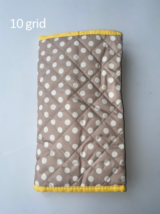 2Pcs 10 Grids Underwear Sock Panties Drawer Storage Bag Organizer Wardrobe Box Begie 2pcs-700143