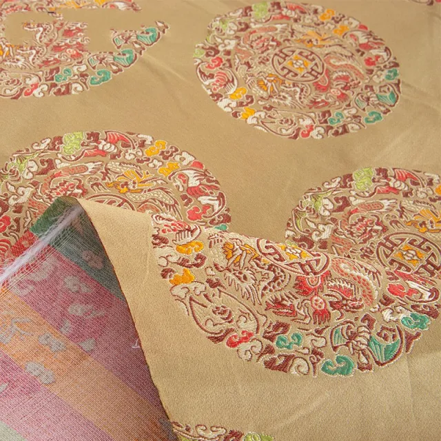 Thickened Composite Silk Satin Fabric Gold - Shop at LoveMi