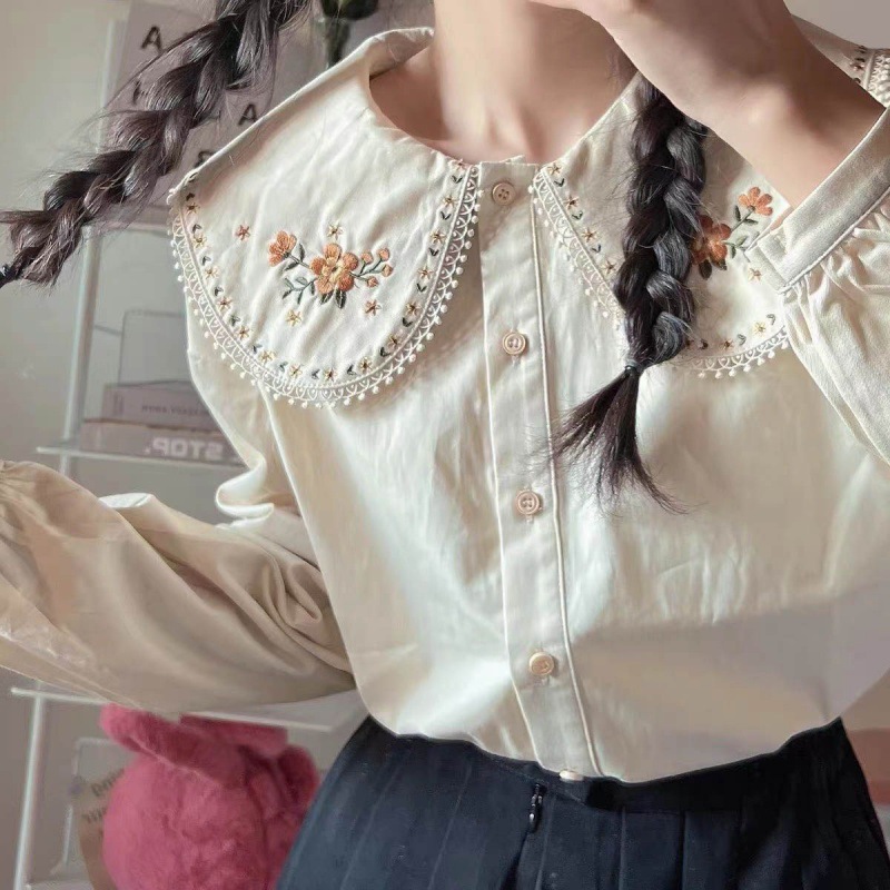 Fashion Personality Large Lapel Shirt Woman