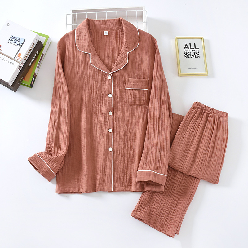 Title 2, Couple Suit Cotton Soft Breathable Long-sleeved...