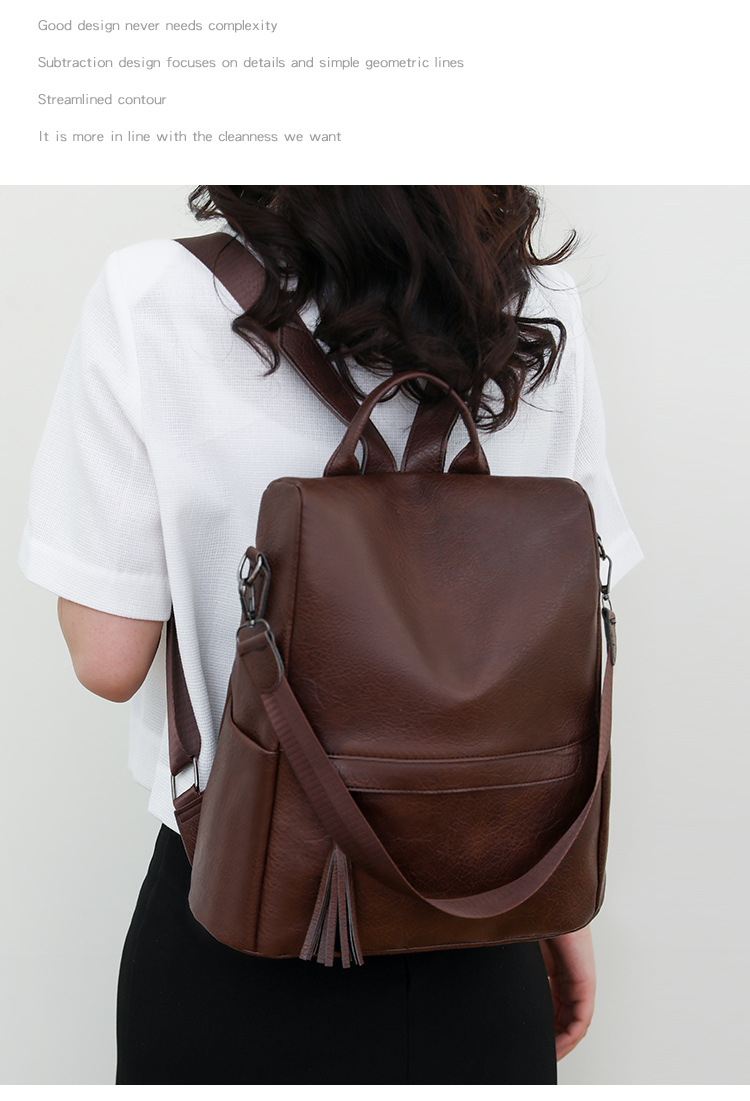 Title 7, Vintage Backpack Large Capacity Casual Shoulder...