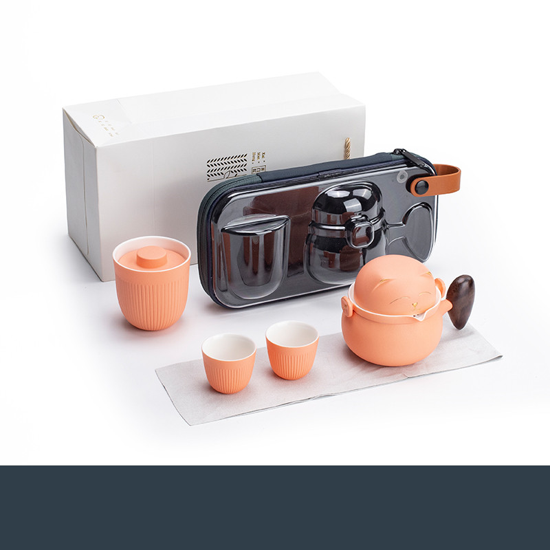 Orange plus tea caddy