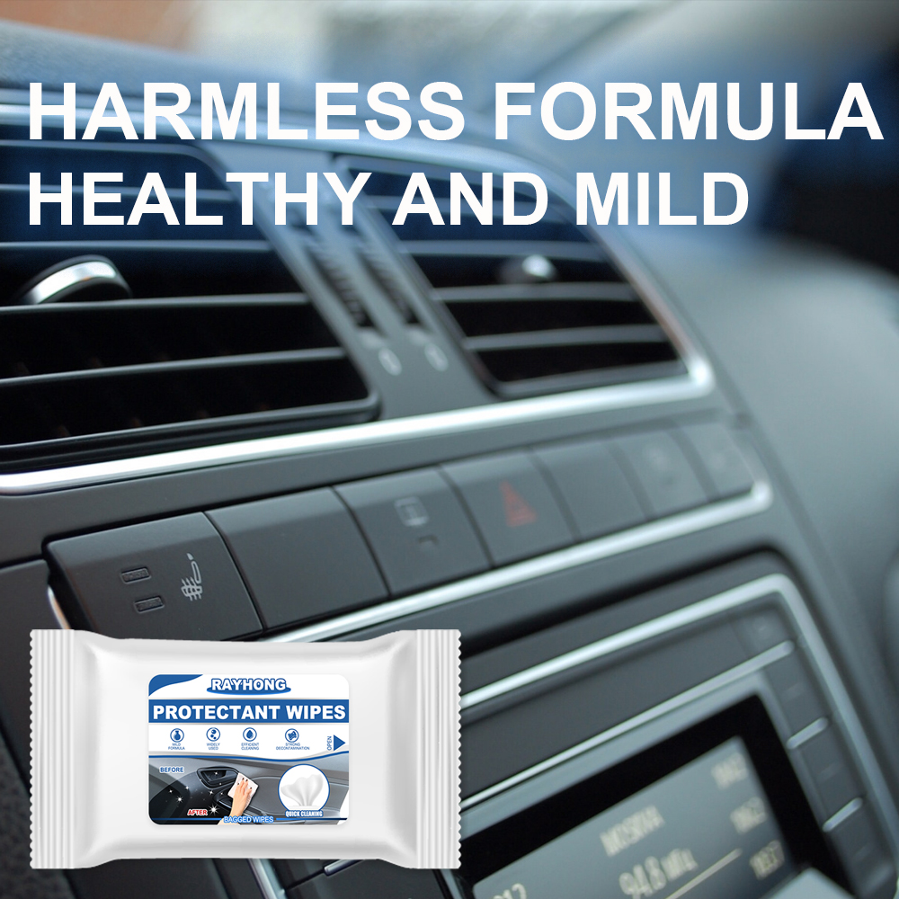 Rayhong Car Interior Wipes, Glass Leather Interior Refurbished Sofa Gauges Steering Wheel Maintenance Clean