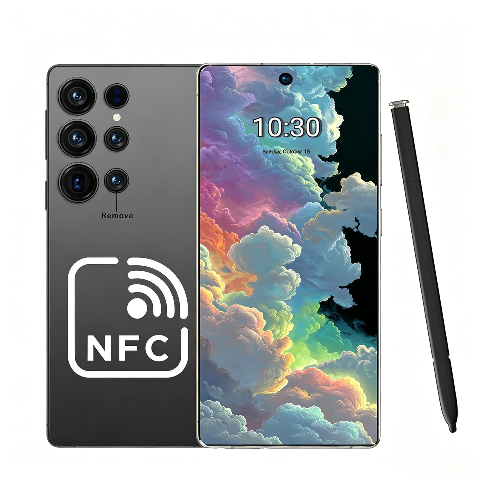 C25 Ultra Unlocked Phone With NFC12-512GB Smartphone 8000mAh 6.9 HD Large Screen Android 15 Cell Phone 5G  Built In Pen Dual SIM