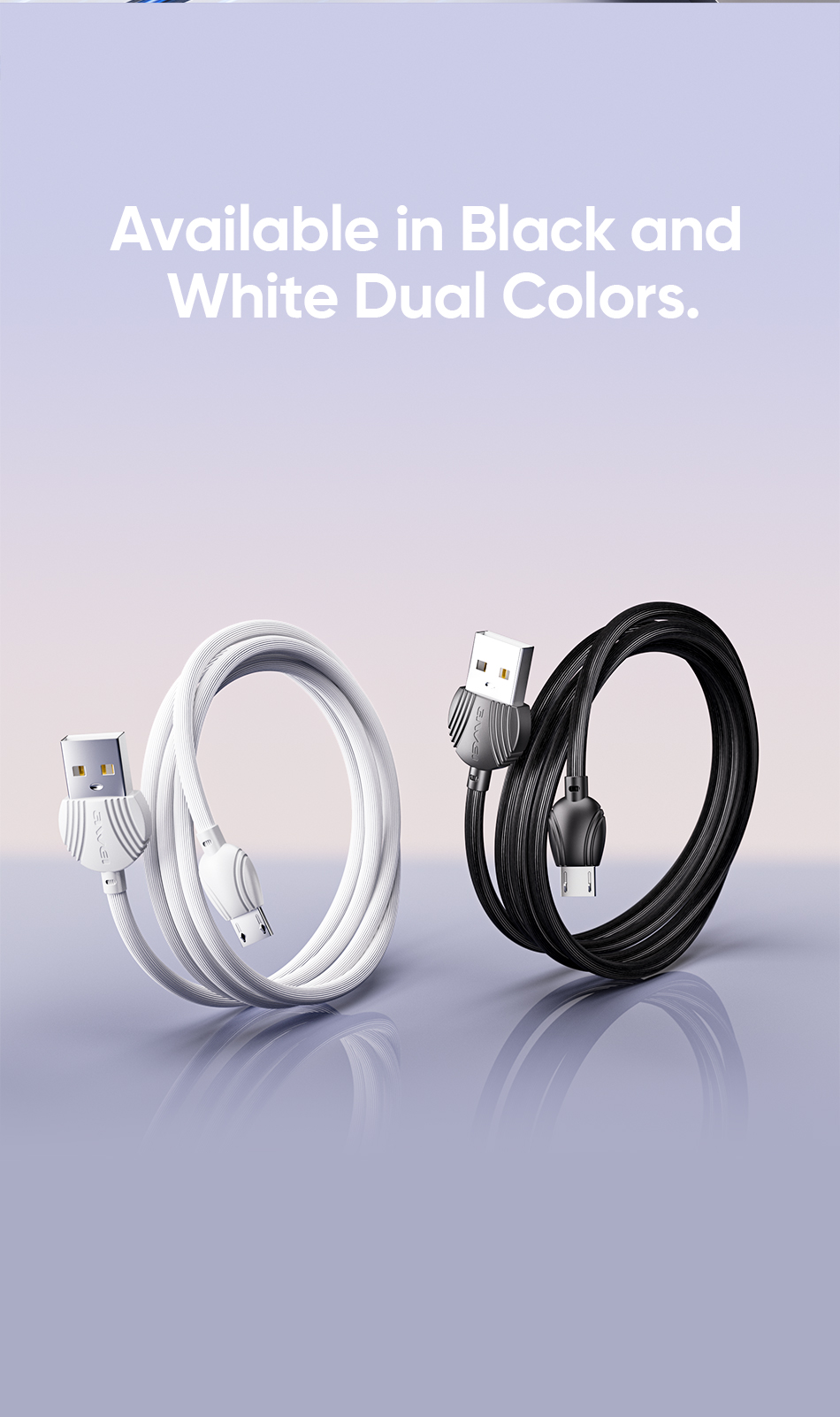 AWEI Android MICRO-USB Cable 1m - Image 4
