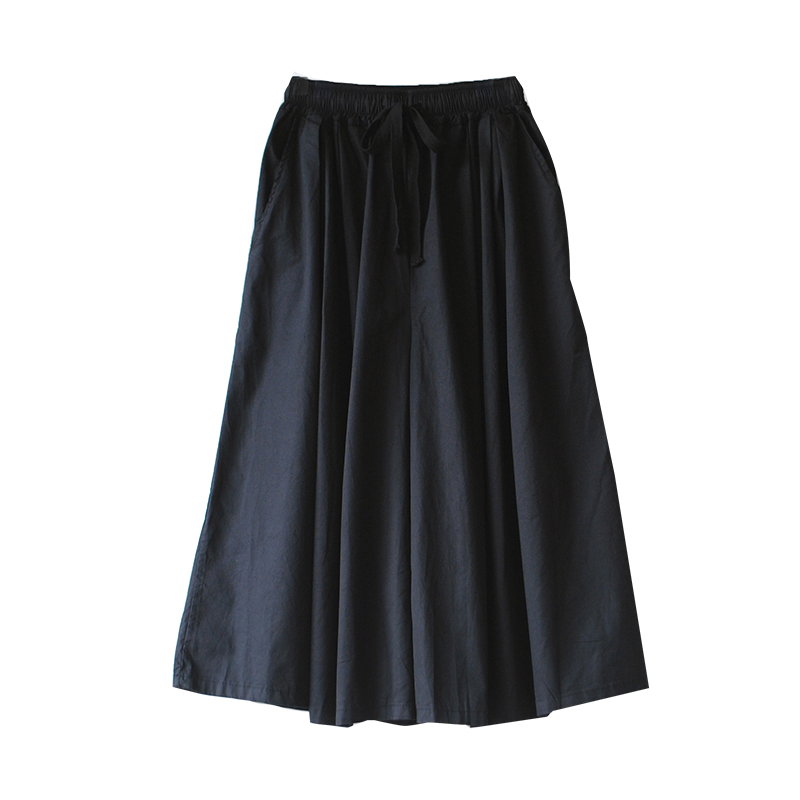 Japanese Overalls Black Wide-leg Pants Women