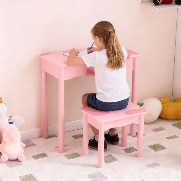 Pink MDF - Solid Wood Legs, Spray Paint - Silkscreen Printing, Cow Pattern... 7