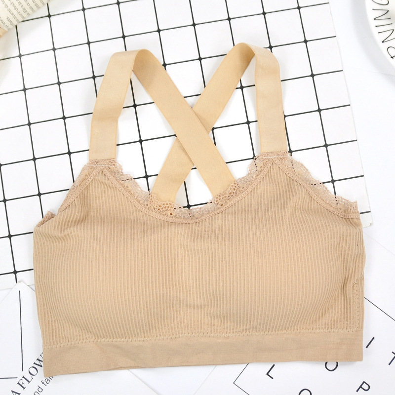 Title 5, Seamless Cross Sling Anti-Glare Tube Top with C...