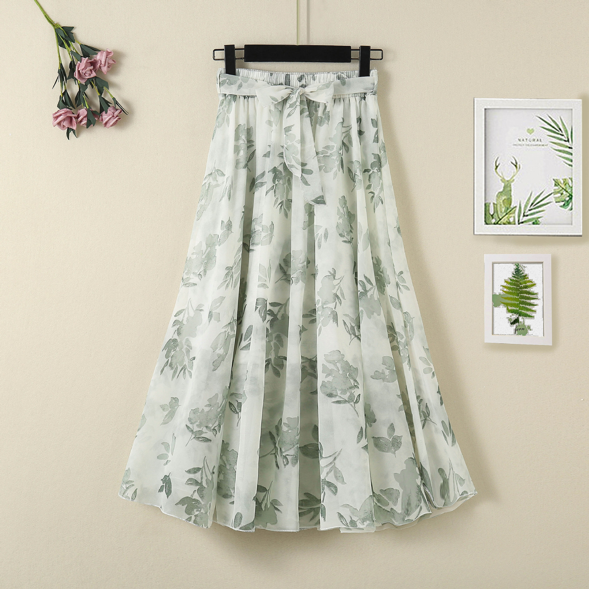 Beautiful Half Skirt Female Chun Xia New Fund Tall Waist Wave