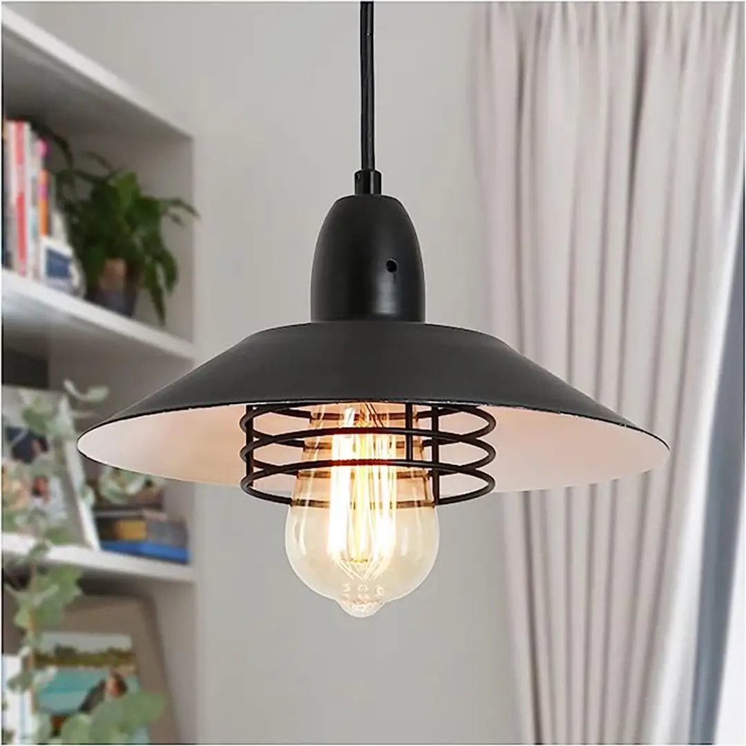 Farmhouse Vintage Pendant Light Black Fixture Lights