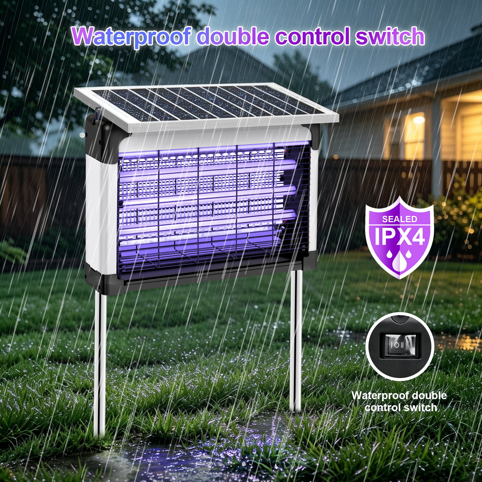 Galax PRO 3000V Electric Fly Zapper,8W 395nm UV Light Trap,Indoor&Outdoor — image 2