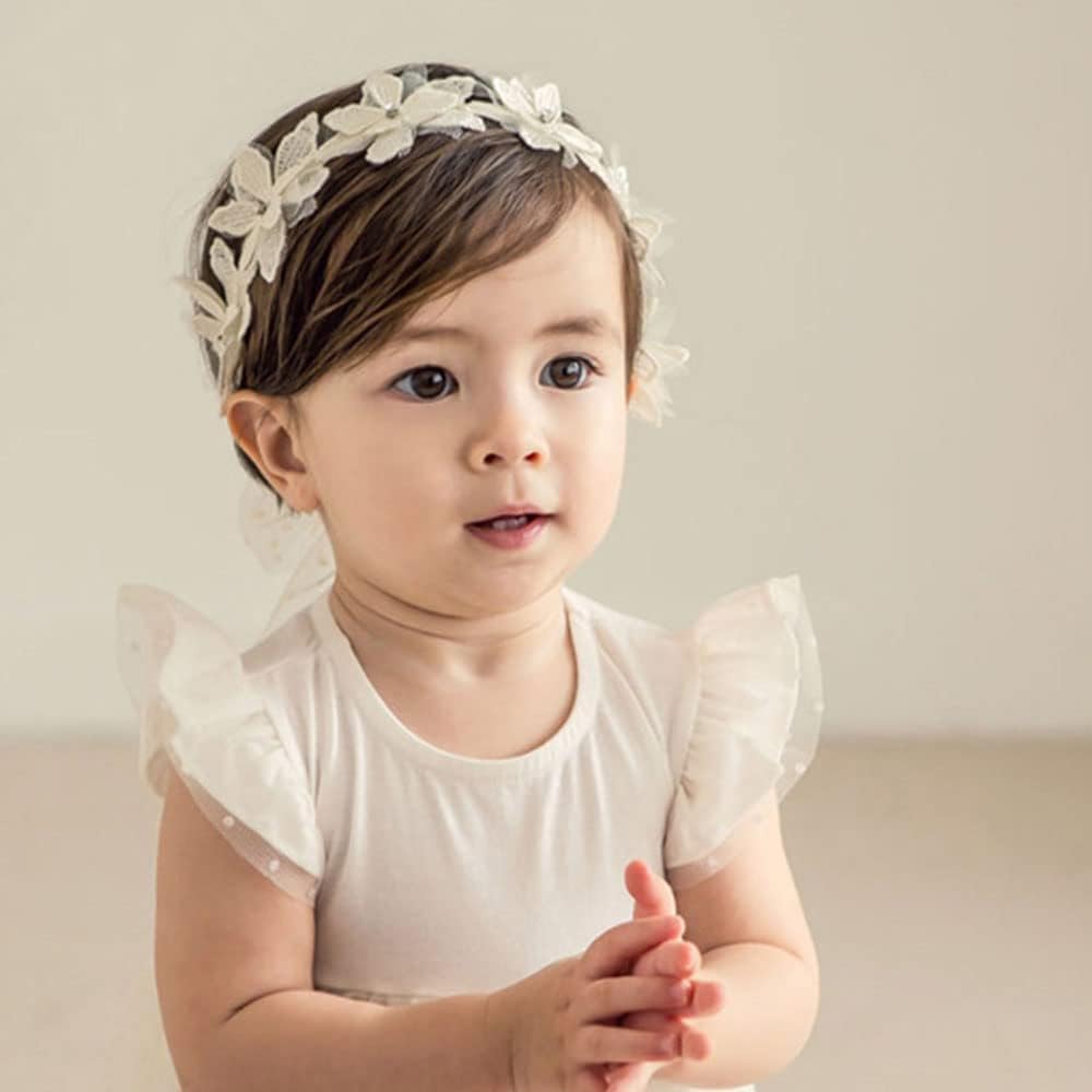 Baby Girls Cute Bow-knot Headband Soft Lace Floral Hairbands Newborn Infant Toddlers Kids Hair Accessories — foto 10