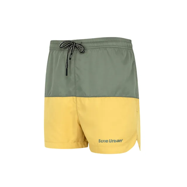 Casual Stitching Shorts Men's Loose Contrast Color Outdoor Green - Shop at LoveMi