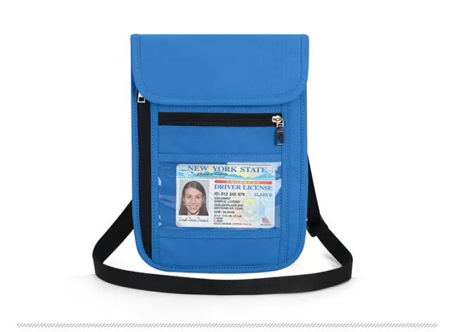 Multifunctional Waterproof Travel Passport Bag Blue - Shop at LoveMi