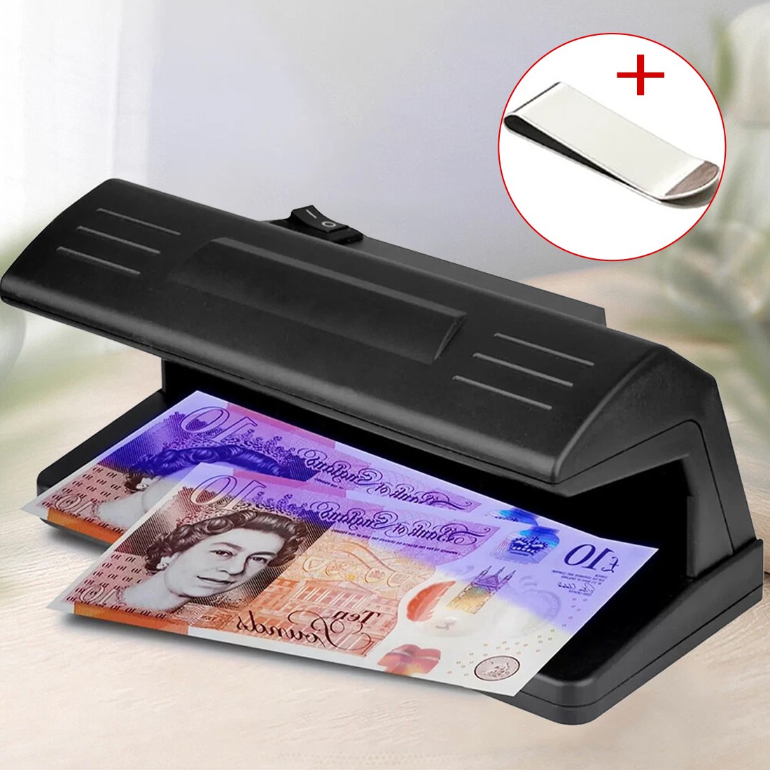 Counterfeit Uv Fake Black Light Money Note Detector Bank Checker Forged Tester