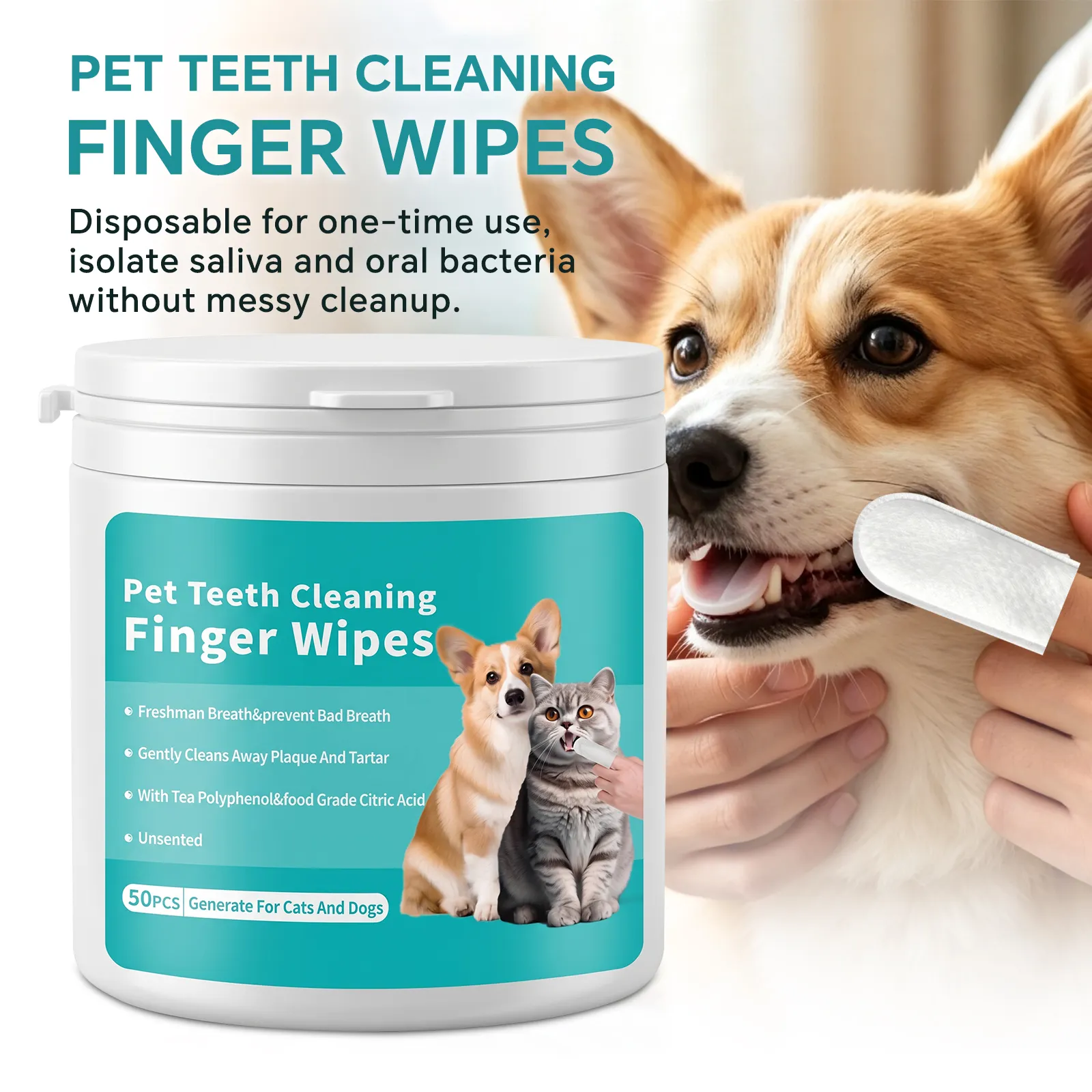 Only Self Pickup---Pet Tooth Cleaning Wet Wipes