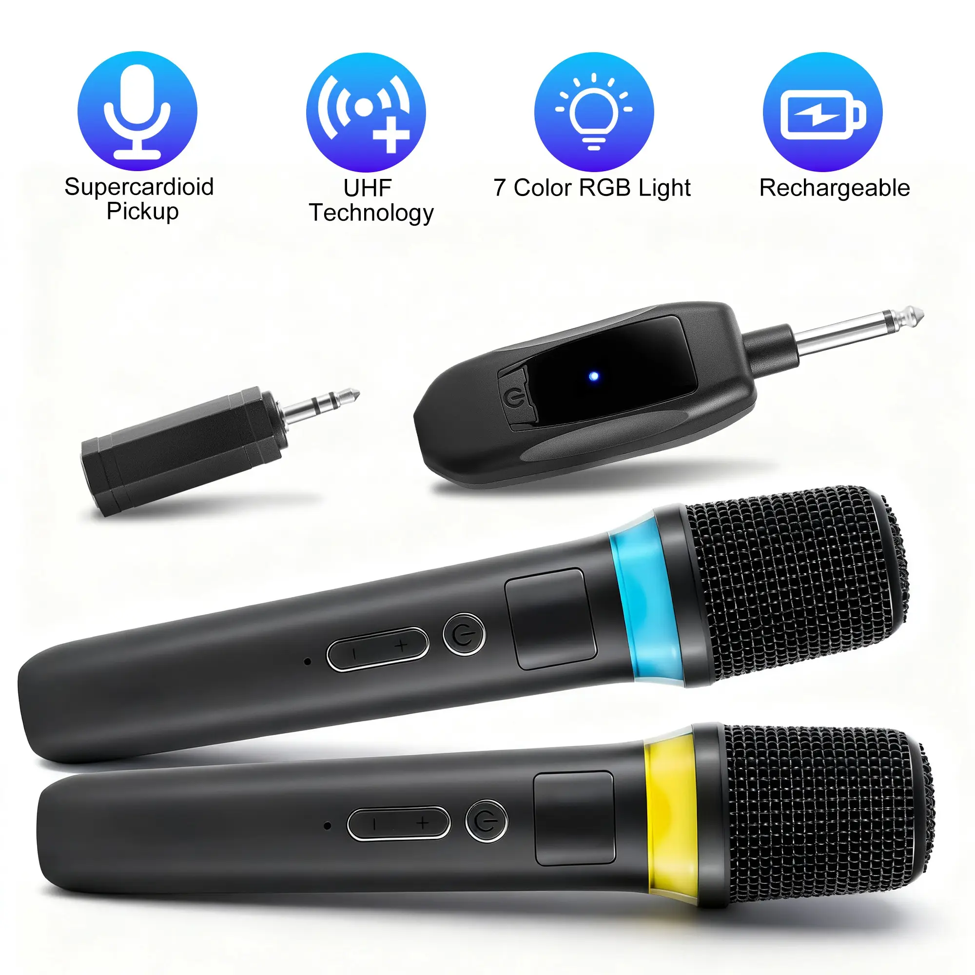 2.4G Wireless Microphones UHF Metal Handheld Dynamic