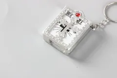 Gift Box Car Electronic Couple Key Chain - Silver - View 1